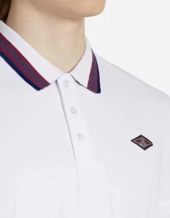 BEAR SURFBOARDS POLO OPTICAL WHITE -Freedom Wave Shop bear surfboards polo logo optical white 2