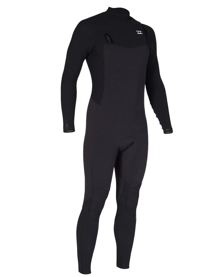 BILLABONG 4/3 REVOLUTION GRAPHENE COMP CHEST ZIP WETSUIT BLACK 5 BILLABONG 4/3 REVOLUTION GRAPHENE COMP CHEST ZIP WETSUIT BLACK - Image 5