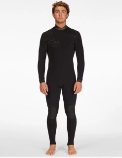 BILLABONG 4/3 REVOLUTION GRAPHENE COMP CHEST ZIP WETSUIT BLACK 9 BILLABONG 4/3 REVOLUTION GRAPHENE COMP CHEST ZIP WETSUIT BLACK -Freedom Wave Shop billabong 4 3 revolution muta chest zip black 4