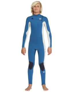 BILLABONG ABSOLUTE 4/3 MM CHEST ZIP BOYS 8-14