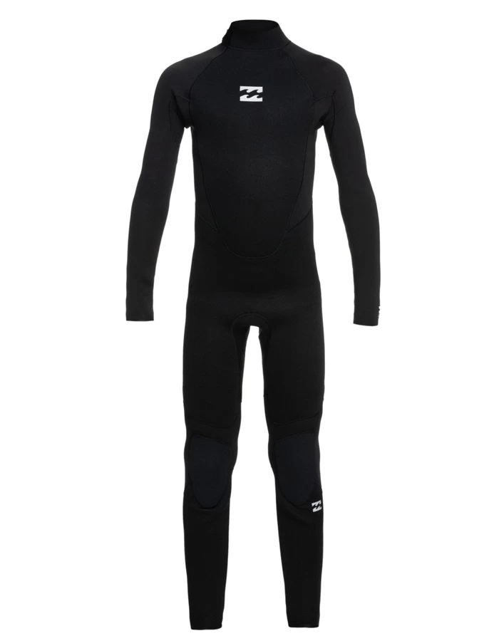 BILLABONG INTRUDER 3/2 MM BACK ZIP JUNIOR BLACK