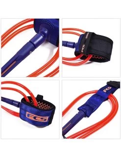 FCS ALL ROUND ESSENTIAL LEASH 6' BLACK -Freedom Wave Shop fcs leash 6 all round essential black 7