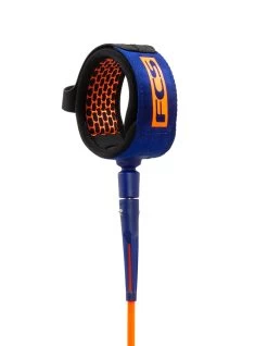 FCS ALL ROUND ESSENTIAL LEASH 8' -Freedom Wave Shop fcs leash 8 all round essential blood orange navy