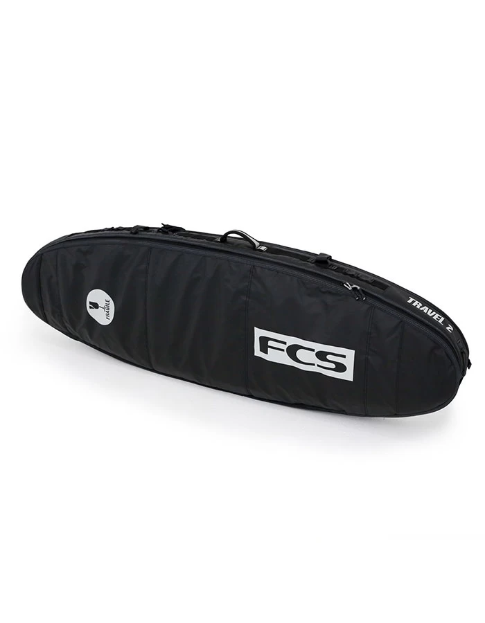 FCS TRAVEL 2 FUNBOARD 7'0'' SURFBOARD COVER BLACK/GREY 1 FCS TRAVEL 2 FUNBOARD 7'0'' SURFBOARD COVER BLACK/GREY