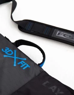 FCS SURFBOARD COVER SINGLE 6'7'' DAY FUNBOARD 3DXFIT BLACK -Freedom Wave Shop fcs sacca singola 6 7 day funboard fish black 1