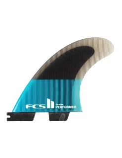 FCS II PERFORMER PC QUAD SET TEAL/BLACK -Freedom Wave Shop fcsii performer pc tri fin set 2 1
