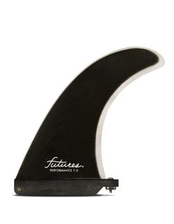 FUTURES PERFORMANCE 7" LONGBOARD FIN SOLID BLACK GREY
