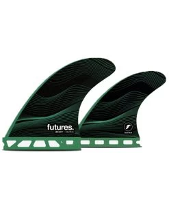 FUTURES FINS F6 HC LEGACY QUAD SET MEDIUM GREEN