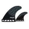 FUTURES FINS RASTA QUAD BLACK TEAL FIN SET