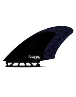 FUTURES FINS RASTA KEEL TWIN BLACK PURPLE