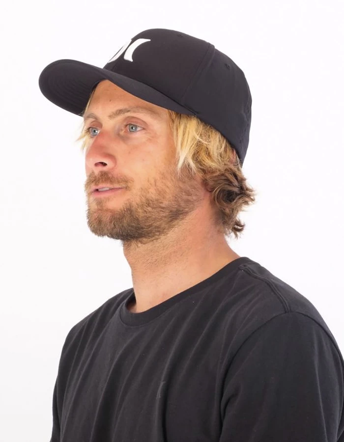 HURLEY STRETCH FIT MEN H2O-DRI O&O BLACK WHITE - Image 2