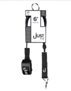 JUST LEASH REGULAR 6' BLACK REGULAR