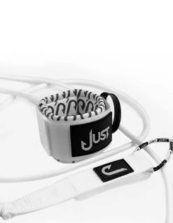 JUST LEASH REGULAR 6' WHITE REGULAR -Freedom Wave Shop just leash regular 6 white regular