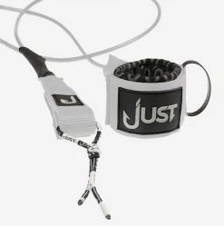 JUST LEASH REGULAR 9' KNEE WHITE -Freedom Wave Shop just leash regular 9 white da ginocchio 2