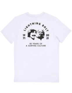 LIGHTNING BOLT 50 YEARS TEE WHITE