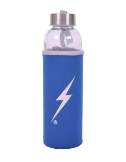 LIGHTNING BOLT REUSABLE WATER BOTTLE BLUE