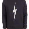 LIGHTNING BOLT FOREVER TRIBLEND FLEECE CREWNECK MOONLESS NIGHT