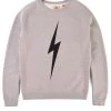 LIGHTNING BOLT FOREVER TRIBLEND FLEECE CREWNECK GREY
