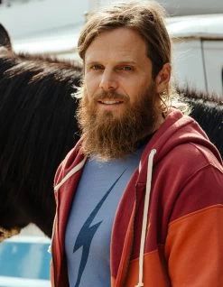 LIGHTNING BOLT FOREVER LONG SLEEVE HAWAIIAN OCEAN (B GRADE) -Freedom Wave Shop lightning bolt forever long sleeve hawaiian ocean