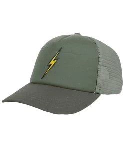 LIGHTNING BOLT SALT BREEZE TRUCKER HAT SEAGREEN