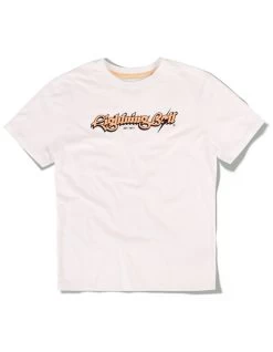 LIGHTNING BOLT STRIPE POCKET T-SHIRT WHITE