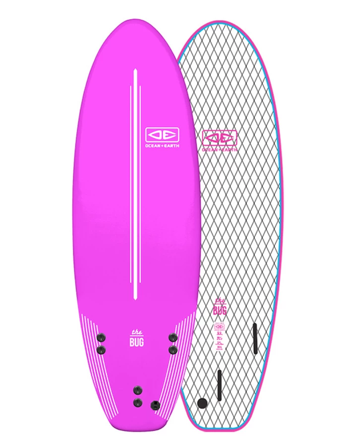O&E THE BUG 6'0" SOFTBOARD PINK 1 O&E THE BUG 6'0" SOFTBOARD PINK