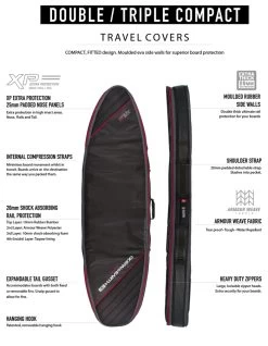 OCEAN & EARTH 6'0"-7'2'' TRIPLE COMPACT SHORTBOARD COVER -Freedom Wave Shop ocean earth 6 0 barry basic sacca tripla shortboard 8