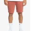 QUIKSILVER BAYRISE 19" SWEATSHORTS MARSALA