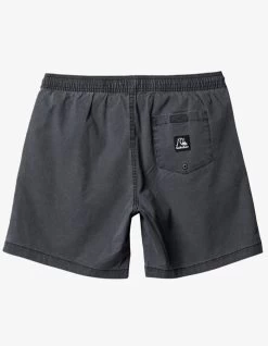 QUIKSILVER TAXER 17" ELASTICATED SHORTS BLACK -Freedom Wave Shop quiksilver bermuda taxer 17 black 1