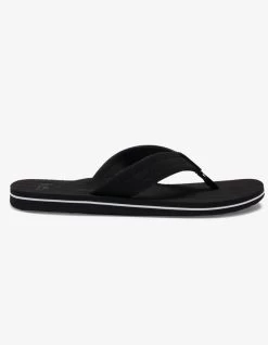 QUIKSILVER MOLOKAI LAYBACK SANDALS BLACK WHITE BLACK -Freedom Wave Shop quiksilver infradito molokai layback black white black 1