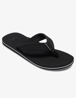 QUIKSILVER MOLOKAI LAYBACK SANDALS BLACK WHITE BLACK -Freedom Wave Shop quiksilver infradito molokai layback black white black 2