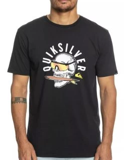 QUIKSILVER ROCKING SKULL T-SHIRT -Freedom Wave Shop quiksilver rocking skull t shirt black 3