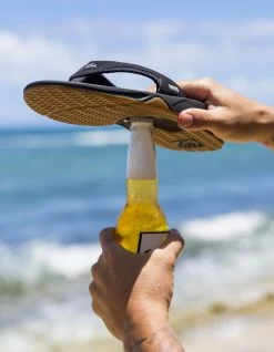 REEF SANDALS FANNING BLACK SILVER -Freedom Wave Shop reef infradito fanning black silver