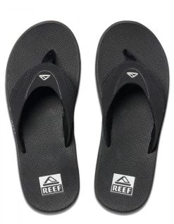 REEF SANDALS FANNING BLACK SILVER