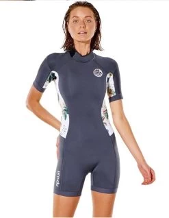 Featured Products 12 RIP CURL WOMEN DAWN PATROL 2/2 SHORT SLEEVE BACKZIP