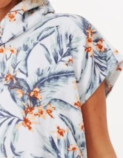 RIP CURL DIAMOND BAY HOODED TOWEL LIGHT BLUE -Freedom Wave Shop rip curl diamond bay poncho donna light blue 1