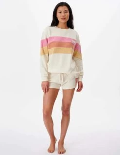 RIP CURL HEAT WAVE FLEECE SHORT OFF WHITE -Freedom Wave Shop rip curl heat wave pantaloncini donna off white 3