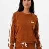 RIP CURL TERRY CREW FLEECE CINNAMON