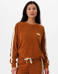 RIP CURL TERRY CREW FLEECE CINNAMON