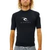 RIP CURL CORPS SHORT SLEEVE UV TEE BLACK