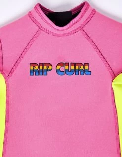 RIP CURL GROMS OMEGA BACK ZIP SPRINGSUIT PINK -Freedom Wave Shop rip curl omega muta estiva groms back zip 2