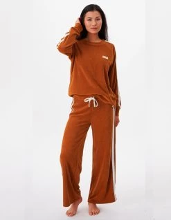 RIP CURL LOCAL TERRY PANT CINNAMON -Freedom Wave Shop rip curl pantalone in spugna local cinnamon 3