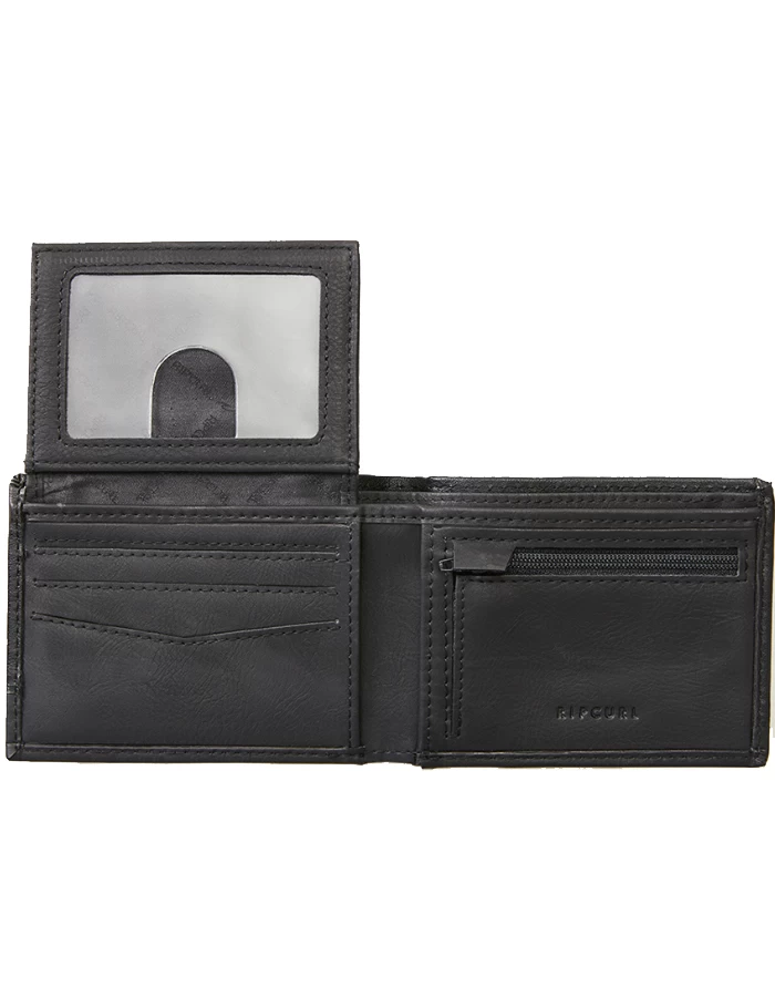 RIP CURL RIDGE PU ALL DAY WALLET BLACK GREY - Image 3