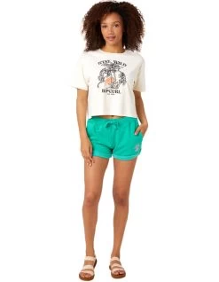 RIP CURL STAY WILD TEE BONE -Freedom Wave Shop rip curl stay wild tee donna bone 2