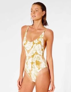 RIP CURL SUMMER PALM ONE PIECE HONEY -Freedom Wave Shop rip curl summer palm good costume intero honey 2