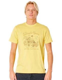 RIP CURL DRIFTER TEE RETRO YELLOW