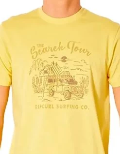 RIP CURL DRIFTER TEE RETRO YELLOW -Freedom Wave Shop rip curl t shirt drifter retro yellow 4
