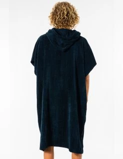 RIP CURL ICONS HOODED PONCHO NAVY -Freedom Wave Shop rip curl wet as poncho in spugna navy 2