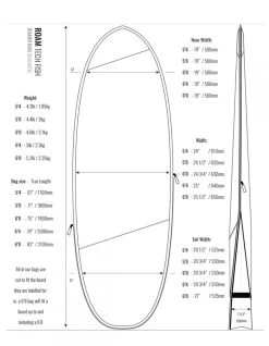 ROAM 6'4" TECH BAG HYBRID FISH -Freedom Wave Shop roam 6 4 sacca tech bag hybrid fish 6