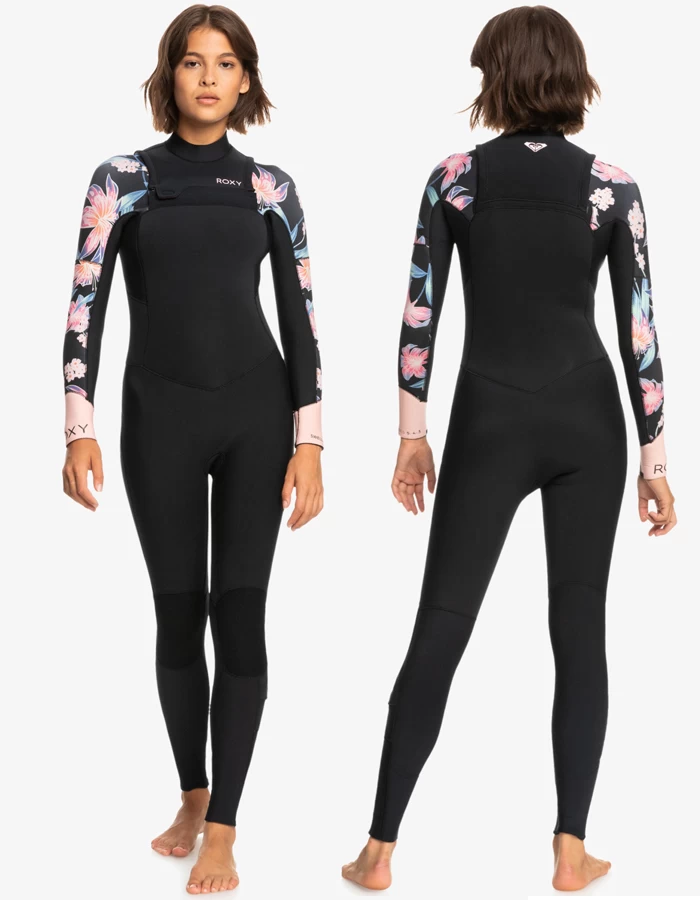 ROXY 4/3 SWELL SERIES CHEST ZIP WETSUIT FOR WOMEN